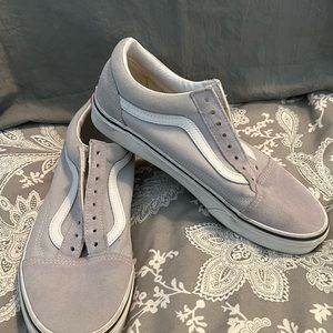 Vans Old Skool Lavender Purple White Low Top Casual Sneakers